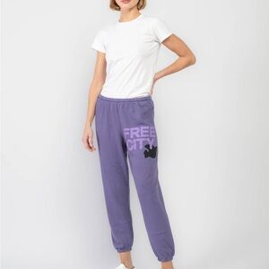 Free City Purple Logo Sweatpants